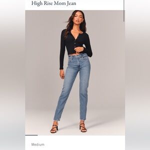 Abercrombie High Rise Mom Jean